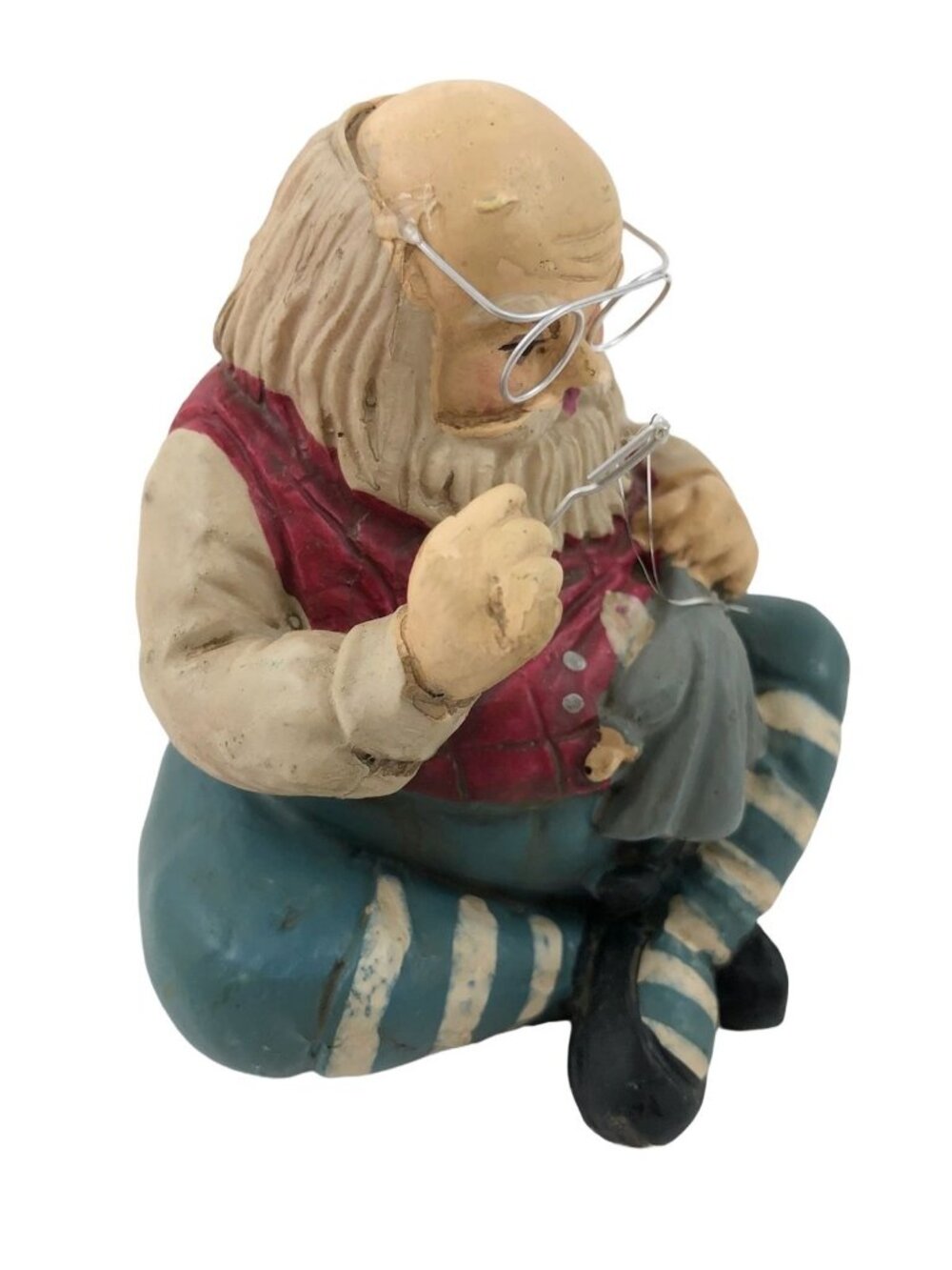 Santa Figurine Midwest Of Cannon Falls Sewing Doll Vintage Christmas Holiday